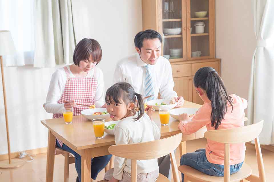 会話のある朝食になった